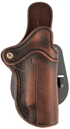 Picture of 1791 Gunleather Orpdh1vtgr Paddle Holster Optic Ready Owb Size 01 Vintage Leather Paddle Fits 4-5" 1911 Right Hand 