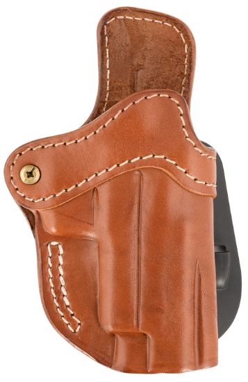 Picture of 1791 Gunleather Orpdh23cbrr Paddle Holster Optic Ready Owb Size 2.3 Classic Brown Leather Paddle Fits Glock 17 Fits Walther Ppq Right Hand 