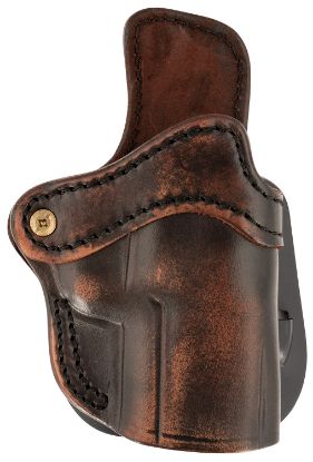 Picture of 1791 Gunleather Orpdh24svtgr Paddle Holster Optic Ready Owb Size 2.4S Vintage Leather Paddle Fits Fn 509/H&K Vp9sk Right Hand 