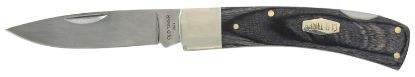 Picture of Old Timer 1135989 Heritage Series Bruin 50Th Anniversary 2.80" Drop Point Plain D2 Steel Blade 3.70" Black Wood Laminate Handle 