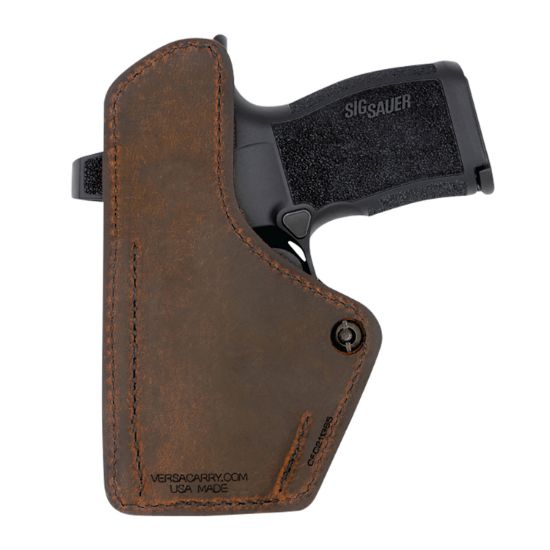 Picture of Versacarry 1Cc2621g43 Compound Custom Iwb Brown Polymer Belt Clip Fits Glock 43 Right Hand 