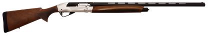 Picture of T R Imports Car1228slvr Carlyle 12 Gauge 3" 4+1 28" Black Barrel, Silver/Black Rec, Cerakote Finish, Turkish Walnut Furniture, Fiber Optic Sight, 5 Chokes & Hard Case Included 