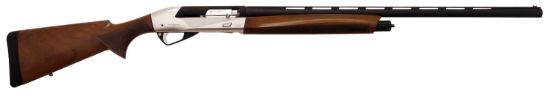 Picture of T R Imports Car1228slvr Carlyle 12 Gauge 3" 4+1 28" Black Barrel, Silver/Black Rec, Cerakote Finish, Turkish Walnut Furniture, Fiber Optic Sight, 5 Chokes & Hard Case Included 