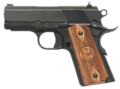 Picture of Iver Johnson Arms Thrasher Thrasher 45 Acp 7+1 3.13" Black Bull Barrel, Matte Blued Serrated Steel Slide & Frame W/Beavertail, Walnut Large Diamond Grip 