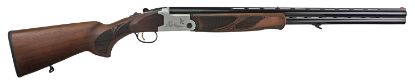 Picture of Iver Johnson Arms Ij60028lw28s Ij600 Lightweight Full Size 28 Gauge Break Open 3" 2Rd 28" Black Over/Under Vent Rib Barrel, Silver Engraved Aluminum Receiver, Fixed Walnut Wood Stock, Ambidextrous 