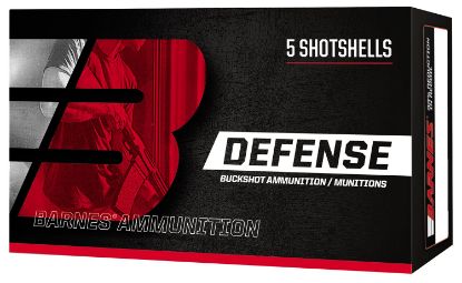 Picture of Barnes Bullets 32009 Defense 12 Gauge 2.75" 9 Pellets 00 Buck Shot 5 Per Box/ 20 Case 