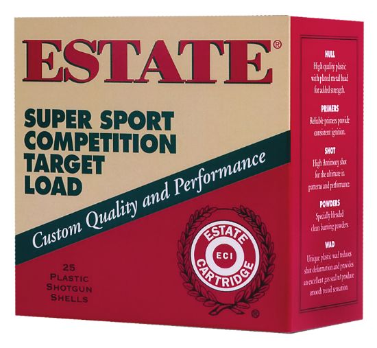 Picture of Estate Cartridge Ss12xh110075wm Super Sport Target 12 Gauge 2.75" 1 Oz 7.5 Shot 200 Box Case 