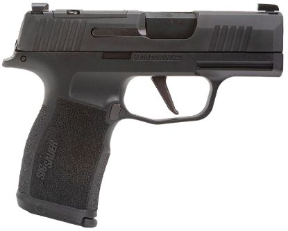 Picture of Sig Sauer 365X9bxr3pms10 P365x Micro-Compact 9Mm Luger 10+1 3.10" Black Steel Barrel, Black Nitron Optic Ready/Serrated Slide & Frame W/Sig Rail, Black Polymer Grips, Right Hand 