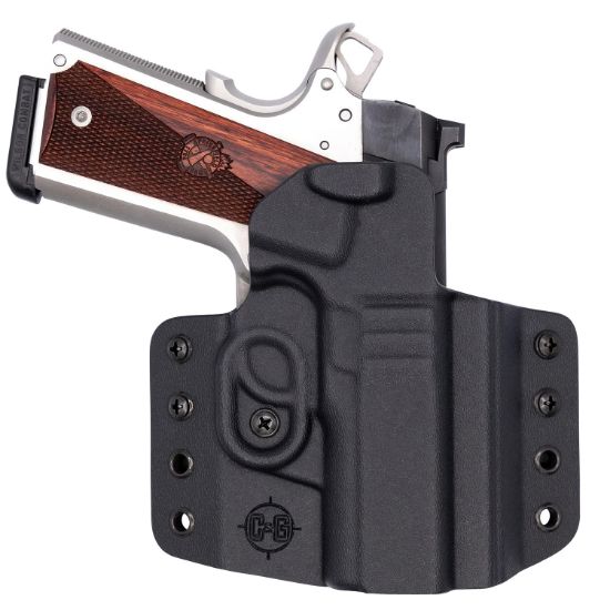 Picture of C&G Holsters 1862100 Covert Owb Black Kydex Belt Loop Fits 1911 3.5" Right Hand 