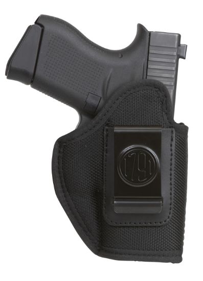 Picture of 1791 Gunleather Pniwb3blkr Premium Nylon Iwb Size 03 Black Ballistic Nylon Belt Clip Right Hand 