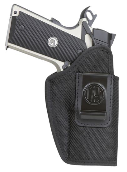 Picture of 1791 Gunleather Pniwb4blkr Premium Nylon Iwb Size 04 Black Ballistic Nylon Belt Clip Right Hand 