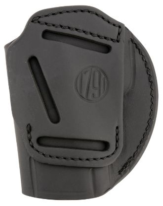 Picture of 1791 Gunleather 3Wh6sbla 3-Way Iwb/Owb Size 06 Black Leather Belt Loop Fits Beretta 92 Fits Walther Ppq Fits Sig P320 Ambidextrous Hand 