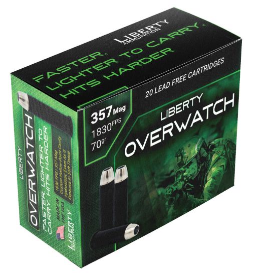 Picture of Liberty Ammunition Laow357701830 Overwatch 357 Mag 70 Gr Open Cavity Design 20 Per Box/ 50 Case 