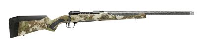 Picture of Savage Arms 58017 110 Ultralite 308 Win 4+1 22" Threaded Carbon Fiber Wrapped Barrel, Black Melonite Rec, Woodland Camo Accustock With Accufit 