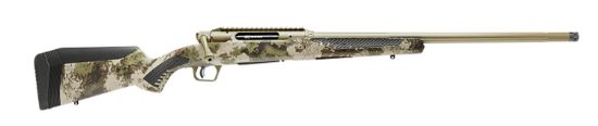 Picture of Savage Arms 58022 Impulse Big Game 6.5 Creedmoor 4+1 22" Threaded, Hazel Green Barrel/Rec, Woodland Camo Accustock With Accufit, Includes Detachable Box Mag 