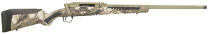 Picture of Savage Arms 58023 Impulse Big Game 243 Win 4+1 22" Threaded, Hazel Green Barrel/Rec, Woodland Camo Accustock With Accufit, Includes Detachable Box Mag 