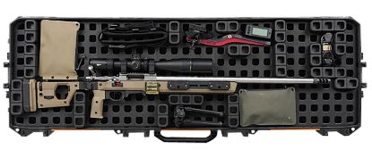 Picture of Magpul Mag1302-Blk Daka Grid Organizer Black Polypropylene For Pelican 800 Vault Double Rifle Case 