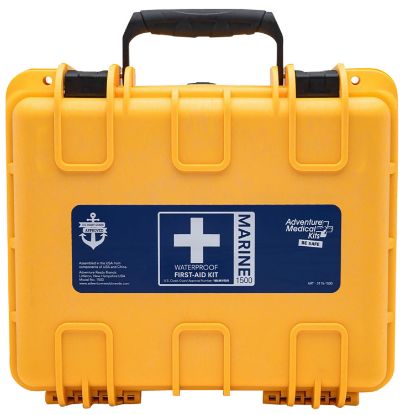 Picture of Adventure Medical Kits 01150601 Marine 600 Treats Injuries/Illnesses Waterproof Yellow 