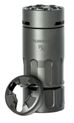 Picture of Rugged Suppressors Rx001 Rx Blast Diverter/Brake Black Nitride Stainless Steel, Dual Taper Locking System Adapter, Muzzle Caps Included 