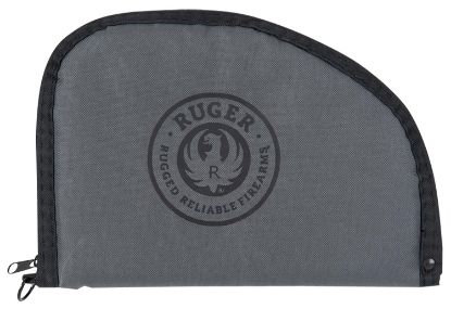 Picture of Ruger 27452 Rugged Pistol Case 10" Long Black/Gray Holds 1 Polyester 