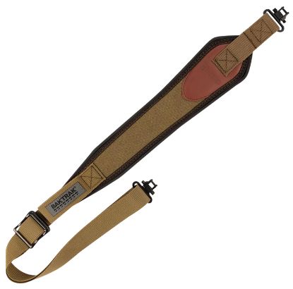 Picture of Heritage Cases 8110 Long Gun Sling Olive Canvas With Leather Trim 33"-46" Oal Features Baktrak Shoulder Pad 