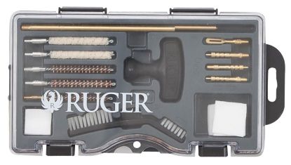 Picture of Ruger 27822 Rimfire Cleaning Kit .22 Cal Bronze Bristles 12 Black Plastic Case 