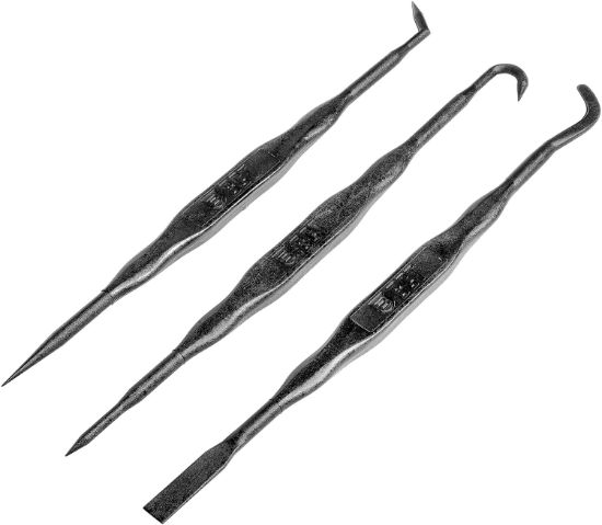 Picture of Breakthrough Clean Btfrpp-3Pk Double Ended Fiber Picks Black Firearm Universal Cleaning Carbon Build-Up From Grooved Areas 3 Pack 