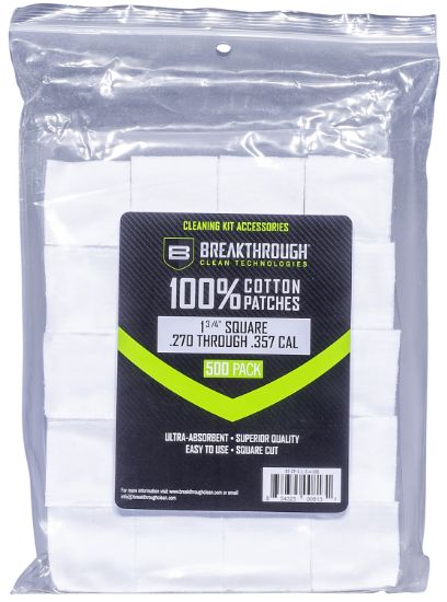 Picture of Breakthrough Clean Btcps134500 Square Patches 270/357 Cal 1.75" 500 Pieces 