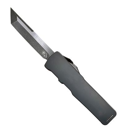 Picture of Templar Knife Xmbr221 Excalibur Slim 3.25" Otf Tanto Plain Black Oxide Stonewashed Powder Coated D2 Steel Blade/5" Black Aluminum/Rubber Handle Includes Pocket Clip 