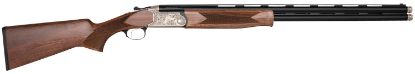 Picture of Charles Daly 930344 202A 28 Gauge 3" 2Rd 26" Blued Vent Rib Barrel, Engraved White Receiver, Fixed Walnut Checkered Stock Right Hand 