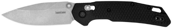 Picture of Kershaw 2037 Heist Mid-Size 3.20" Folding Clip Point Plain Stonewashed D2 Steel Blade, Gray Textured Glass Filled Nylon Handle, Includes Pocket Clip 