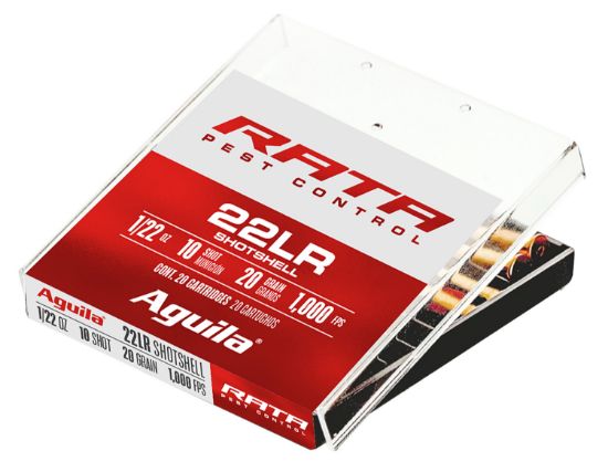 Picture of Aguila 1B222600 Rata Pest Control 22Lr 20Gr Standard Velocity Solid Point 20 Per Box/50 Case 