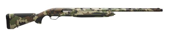 Picture of Browning 011765205 Maxus Ii 12 Gauge 3.5" 4+1 26", Woodland Camo, Synthetic Furniture With Overmolded Grip Panels, Fiber Optic Sight 