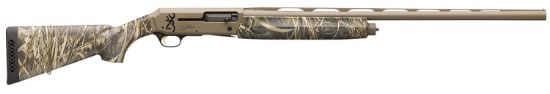 Picture of Browning 011434204 Silver Field 12 Gauge 3.5" 4+1 (2.75") 28", Fde Barrel/Rec, Realtree Max-7 Camo Synthetic Stock With Textured Gripping Surface 