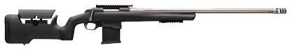 Picture of Browning 035560292 X-Bolt Target Max 6Mm Gt 10+1 26" Satin Gray Bull/Fluted Barrel, Matte Blued Steel Receiver, Matte Black Fixed Max Adj Comb Stock, Right Hand 