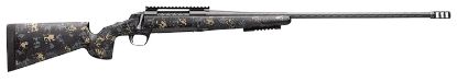 Picture of Browning 035544298 X-Bolt Pro Mcmillan 7Mm Prc 3+1 24" Fluted, Carbon Gray Elite Cerakote Barrel/Rec, Sonora Carbon Ambush Camo Mcmillan Game Scout Carbon Fiber Stock, Recoil Hawg Muzzle Brake 