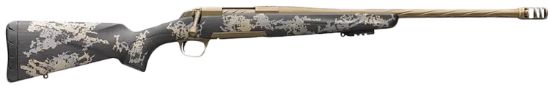 Picture of Browning 035582229 X-Bolt Mountain Pro Burnt Bronze Spr 300 Win Mag 3+1 22" Fluted, Burnt Bronze Cerakote Barrel/Rec, Carbon Fiber Stock With Accent Graphics, Recoil Hawg Muzzle Brake 