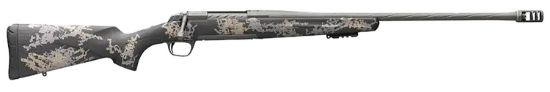 Picture of Browning 035583218 X-Bolt Mountain Pro Tungsten Spr 308 Win 4+1 18" Steel Fluted Sporter Barrel, Tungsten Gray Cerakote Steel Receiver, Accent Graphic Black/ Carbon Fiber, Right Hand 