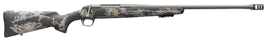 Picture of Browning 035583294 X-Bolt Mountain Pro Tungsten Spr 6.5 Prc 3+1 20" Steel Fluted Sporter Barrel, Tungsten Gray Cerakote Steel Receiver, Accent Graphic Black/ Carbon Fiber Stock, Right Hand 