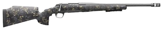 Picture of Browning 035584218 X-Bolt Pro Mcmillan Lr Spr 308 Win 4+1 18" Fluted, Carbon Gray Barrel/Rec, Sonora Carbon Ambush Camo Fixed Mcmillan Game Warden 2.0 Stock, Recoil Hawg Muzzle Brake 