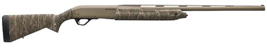 Picture of Winchester Repeating Arms 511311292 Sx4 Hybrid Hunter 12 Gauge 3.5" 4+1 2.75" 28", Fde Cerakote Barrel/Rec, Mossy Oak Bottomland Furniture, Truglo Fiber Optic Sight Left Hand 