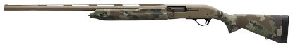 Picture of Winchester Repeating Arms 511313292 Sx4 Hybrid Hunter 12 Gauge 3.5" Chamber 4+1 2.75" 28", Fde Cerakote Rec/Barrel, Woodland Camo Furniture, Truglo Fiber Optic Sight Left Hand 