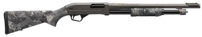 Picture of Winchester Repeating Arms 512450395 Sxp Hybrid Defender 12 Gauge 3" Chamber 5+1 (2.75") 18", Gray Barrel/Rec, Truetimber Midnight Synthetic Furniture, Fiber Optic Front 