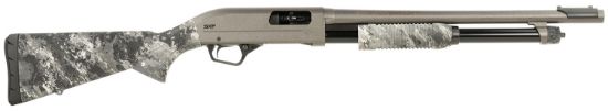 Picture of Winchester Repeating Arms 512450695 Sxp Hybrid Defender 20 Gauge 3" Chamber 5+1 (2.75") 18", Gray Barrel/Rec, Truetimber Midnight Synthetic Furniture, Fiber Optic Front 