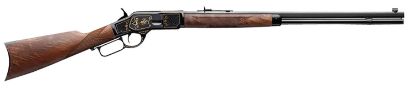 Picture of Winchester Repeating Arms 534313140 1873 150Th Anniversary 44-40 Win 13+1 24" Octagon Barrel, Polished Blued Rec With Gold Engraving, Black Walnut Stock 