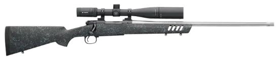 Picture of Winchester Repeating Arms 535232289 Model 70 Coyote Light 6.5 Creedmoor 4+1 24" Stainless Barrel, Black Rec, Black Webbed Gray B&C Vented Stock 