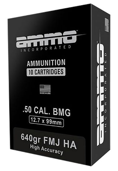 Picture of Ammo Inc 50Bmg640haa10 Signature 50 Cal 640 Gr Full Metal Jacket 10 Per Box/ 5 Case 