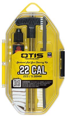 Picture of Otis Fgsrs22 .22 Cal Cleaning Kit For Rifle & Pistol .22 Cal/.223 Cal/5.56Mm Yellow Plastic Box Case 