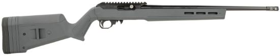 Picture of Black Rain Ordnance Bro22hstg Hunter Full Size 22 Lr 10+1 18" Blued Threaded Chrome-Moly Steel Barrel, Blued Aluminum W/Accessory Rail Receiver, Stealth Gray Magpul X-22 Hunter Stock, Right Hand 