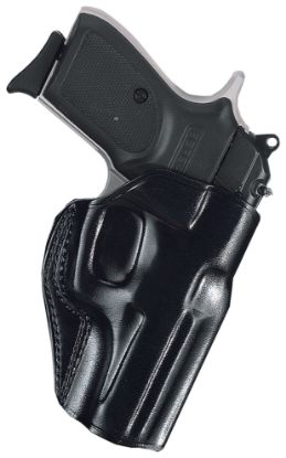 Picture of Galco Sg858b Stinger Owb Black Leather Belt Slide Fits S&W M&P .380 Shield Ez Fits 3-3.30" Barrel Right Hand 